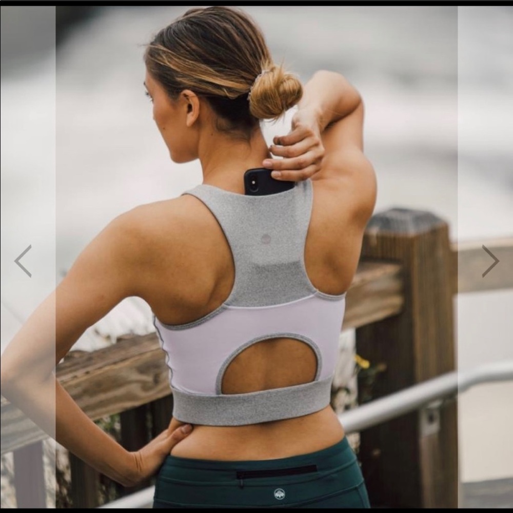Senita Athletics Malibu Crop Top - Cloud Gray